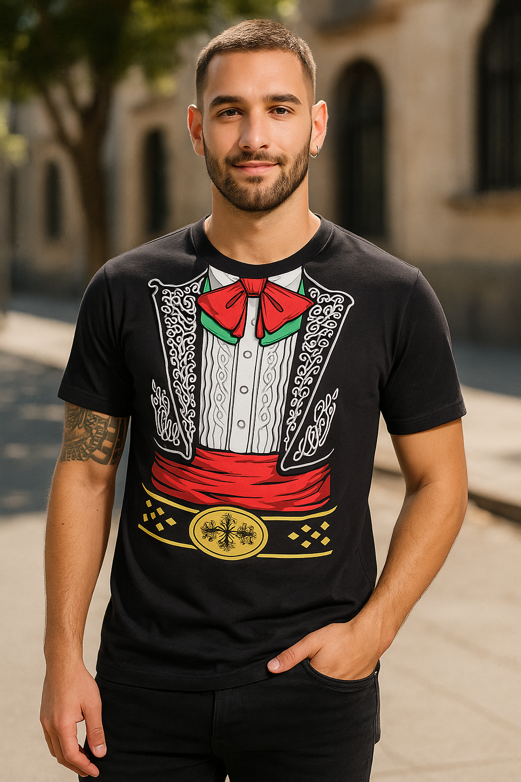 Playera H Mariachi loco (8081967972575)