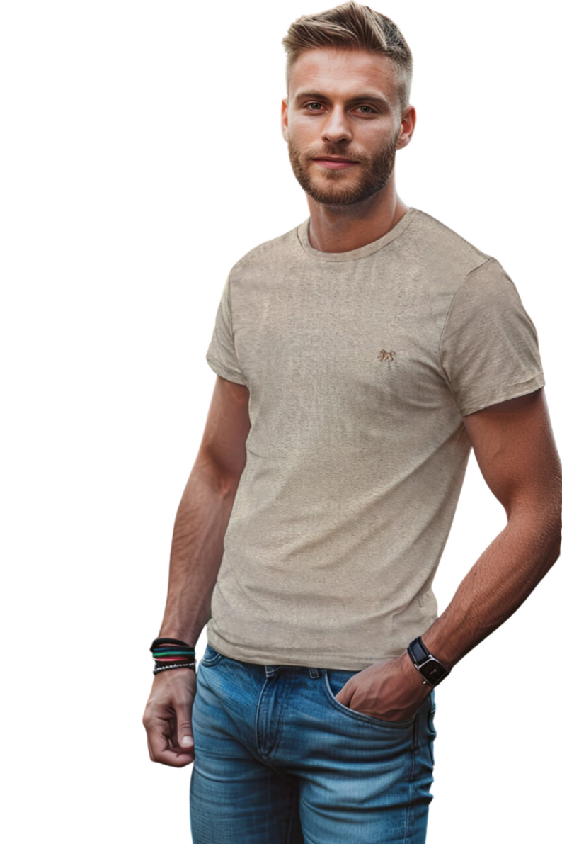 Playera MELANGE CUELLO REDONDO (8617116795103)