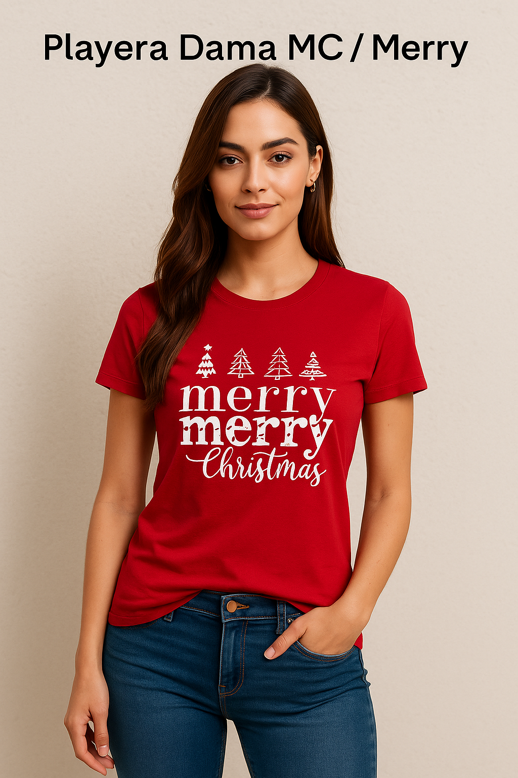 Playera Dama MC / Merry (8842439262431)