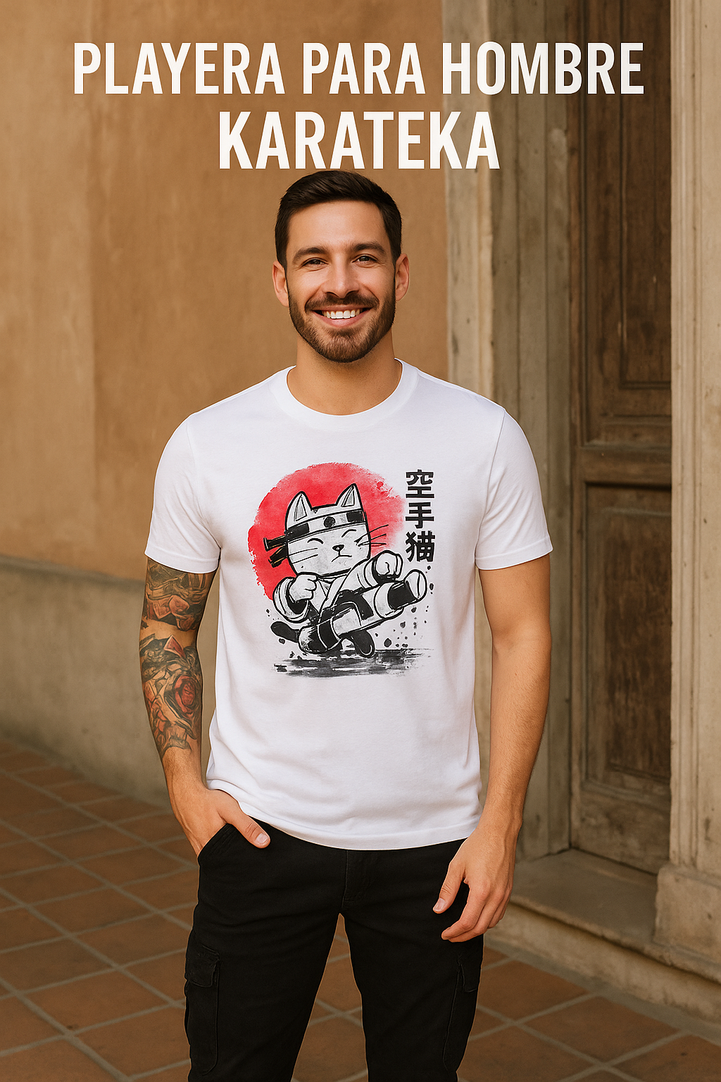 Playera Para Hombre Karateka (8644467818719)