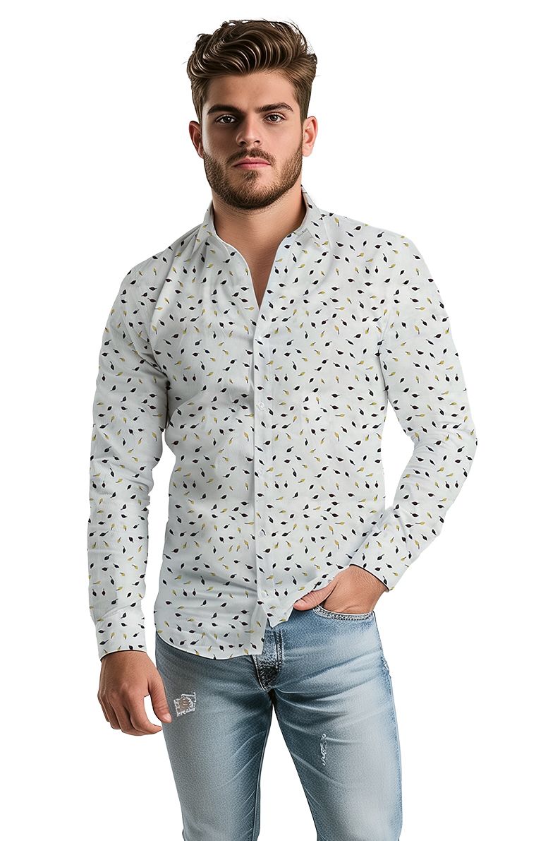 Camisa Caballero HOJAS POLIPREMIUM (8617135767775)