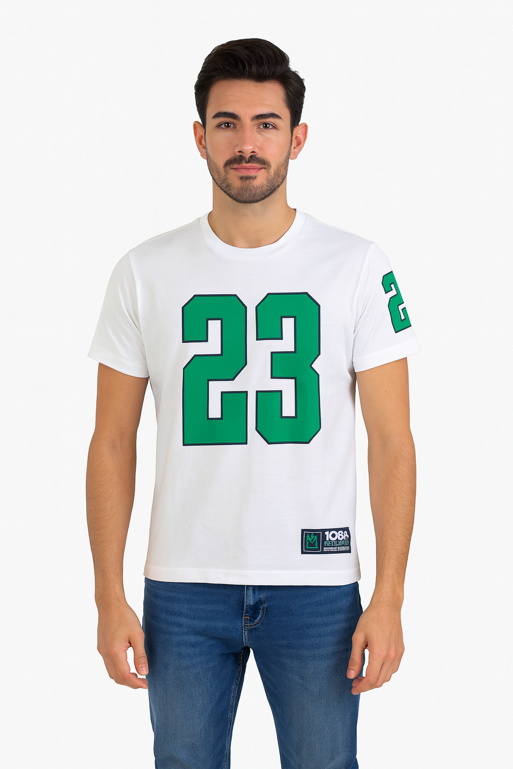 Playera Caballero MC / 23 BLANCO