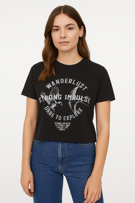 Playera Dama MC / GOLONDRINAS NEGRO (9148810920159)