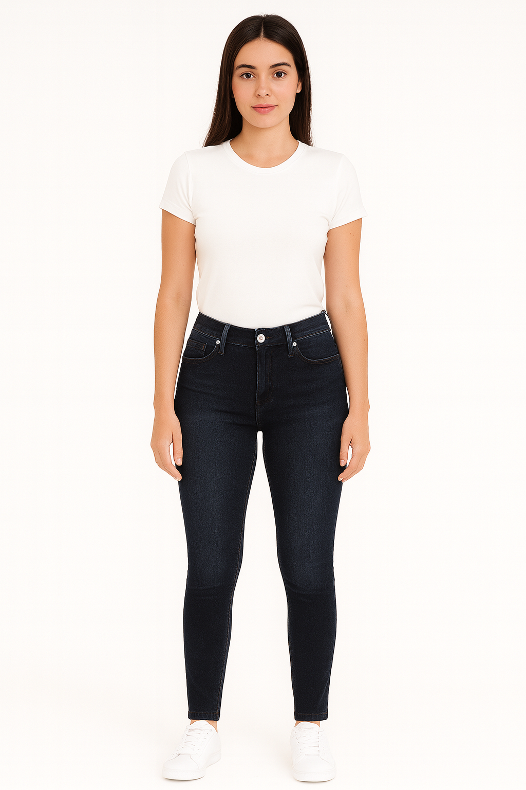 Pantalon Dama Mezclilla / DESLAVADO HIGH MARINO (9139060637919)