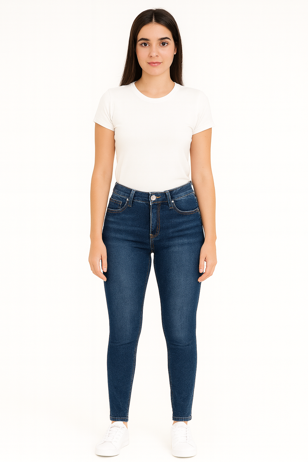 Pantalon Dama Mezclilla / SKINNY 068 INDIGO (9139053494495)