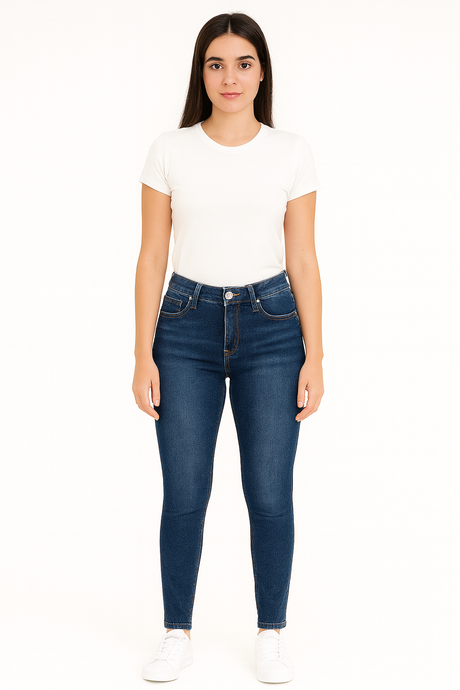 Pantalon Dama Mezclilla / SKINNY 068 INDIGO (9139053494495)