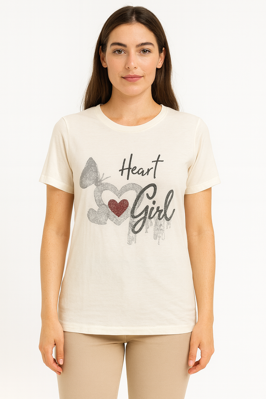 Playera Dama MC/ APLICACION BLA