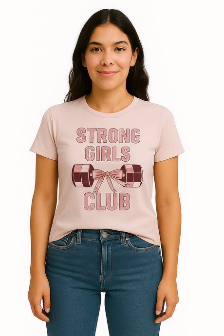 Playera Dama MC / STRONG GIRL ROS (9028335960287)