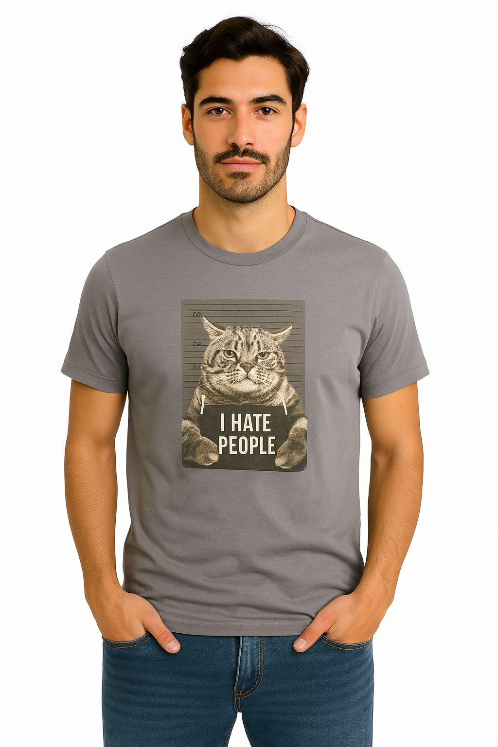 Playera Caballero MC / HATE PEOPLE (9123088171231)