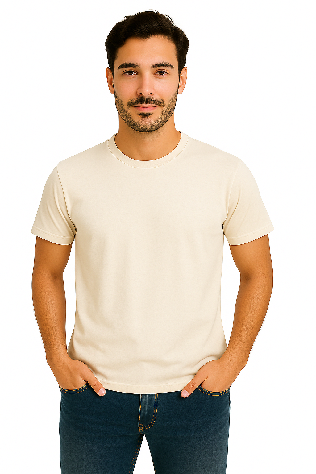 Playera Caballero MC / BASICA CUELLO REDONDO AVE/JASPE (9123184312543)