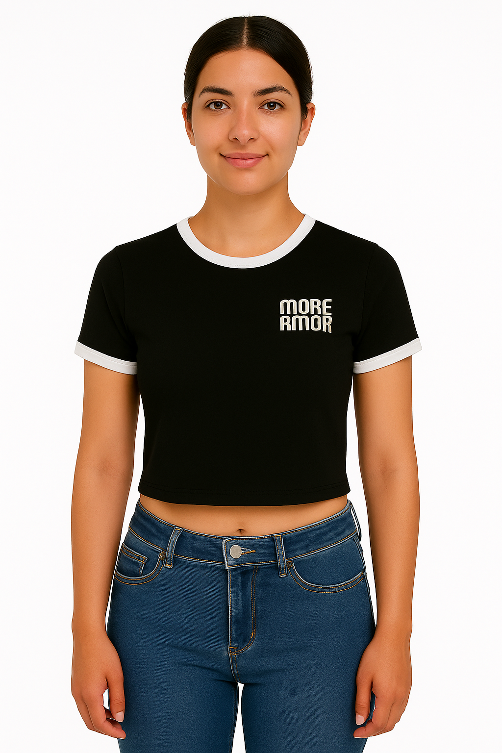 Playera Dama MC / AMORE AMOR  NEG (9123077488863)