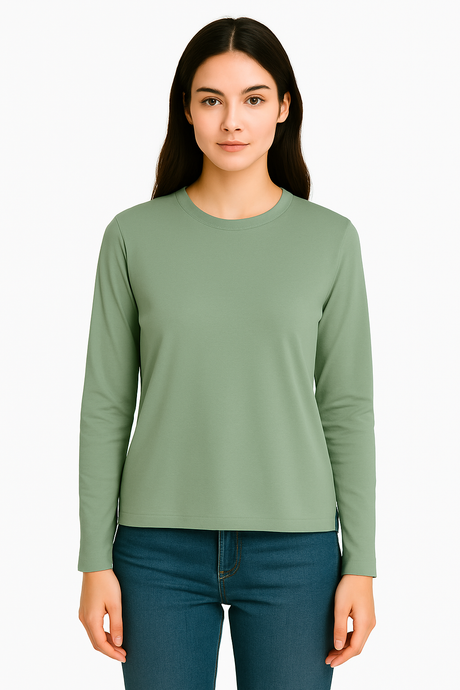 Playera Dama ML / BASICA MANGA LARGA LICKRA OLI (9124191961311)