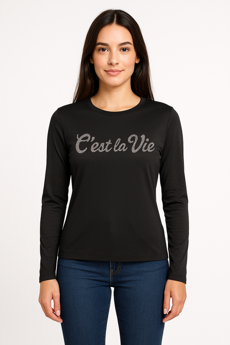 Playera Dama ML / CEST  NEGRO (9127084556511)