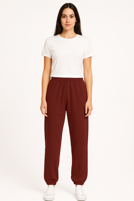 Jogger Dama / JOGGER BASICO  VINO (9126988546271)