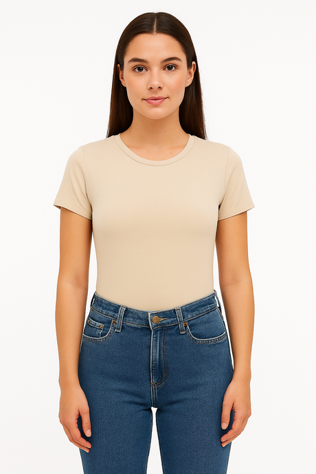 Body Dama MC / BODY MANGA CORTA NUDE (9105716936927)