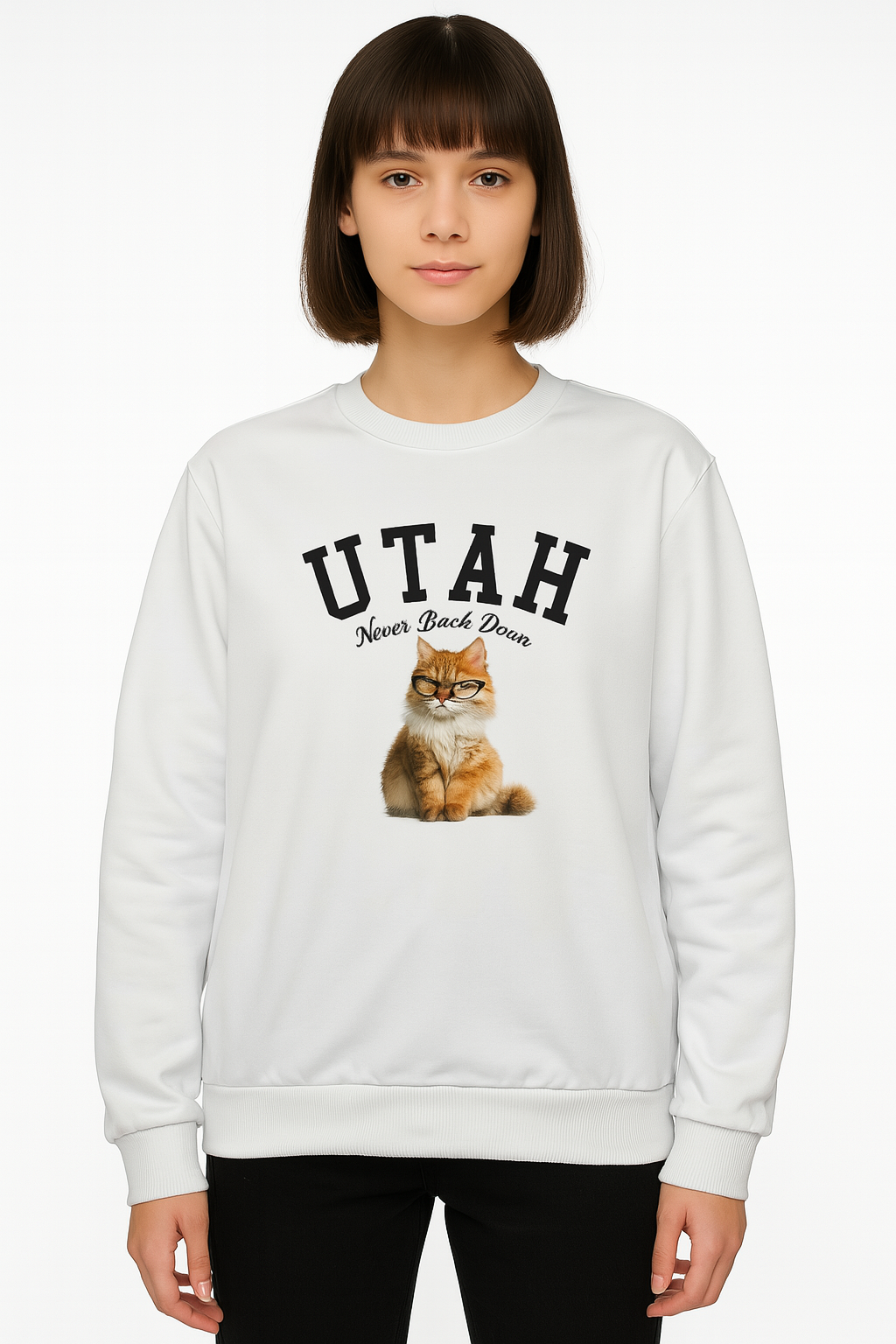 Sudadera Dama ML / UTAH BLANCO (9067664310495)