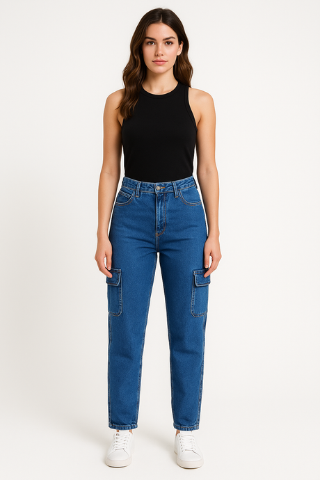 Pantalon Dama Mezclilla / BOLCARGO AZU (9095624294623)