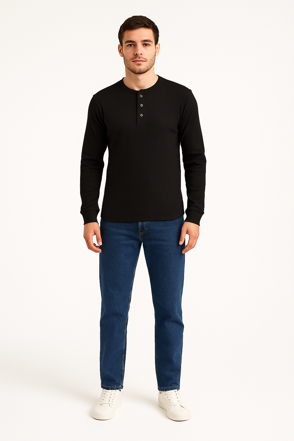 Playera Caballero ML / HENLEY CON C. REDONDO MUL (9089042546911)