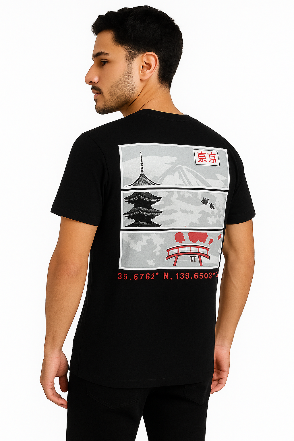 Playera Caballero MC / (62°) NEGRO (9015775625439)