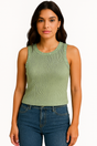 Tank Top Dama / PERLAS  VERDE (8969500328159)