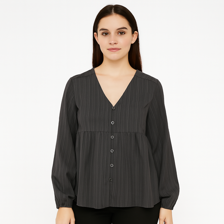 Blusa Dama ML / BOTONES NEGRO (9067919278303)