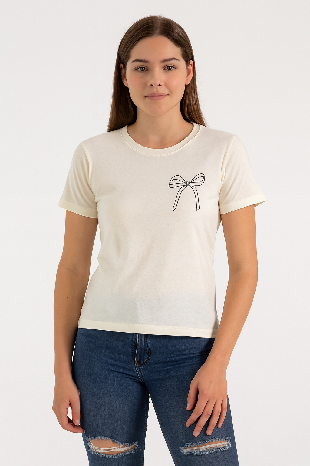 Playera Dama MC / MOÑOS FEAR MANTEQUILLA (9067666014431)