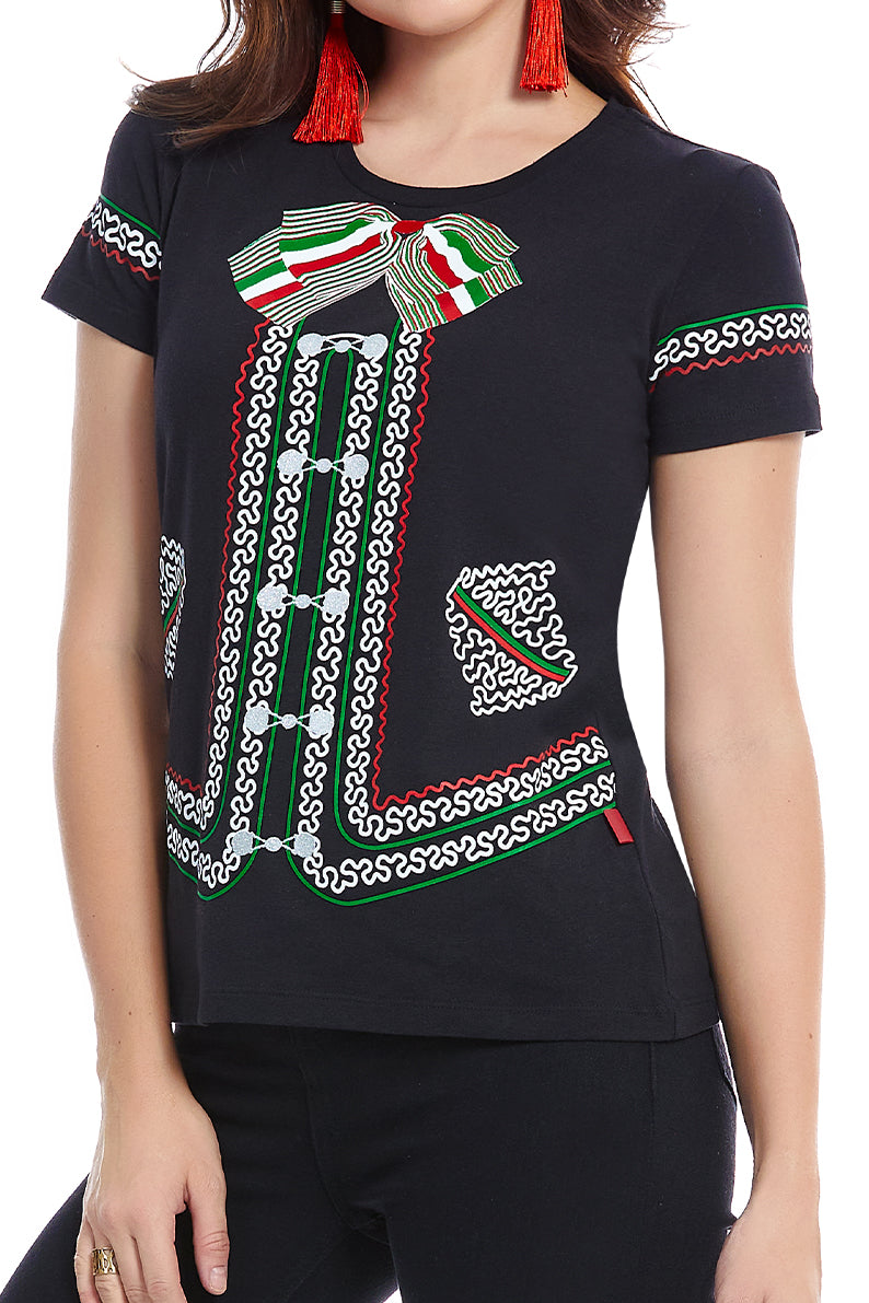 Playera Moño Tricolor