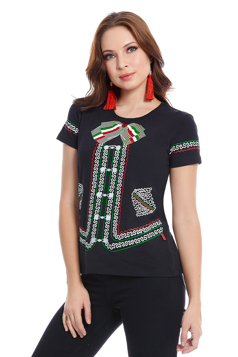 Playera Moño Tricolor