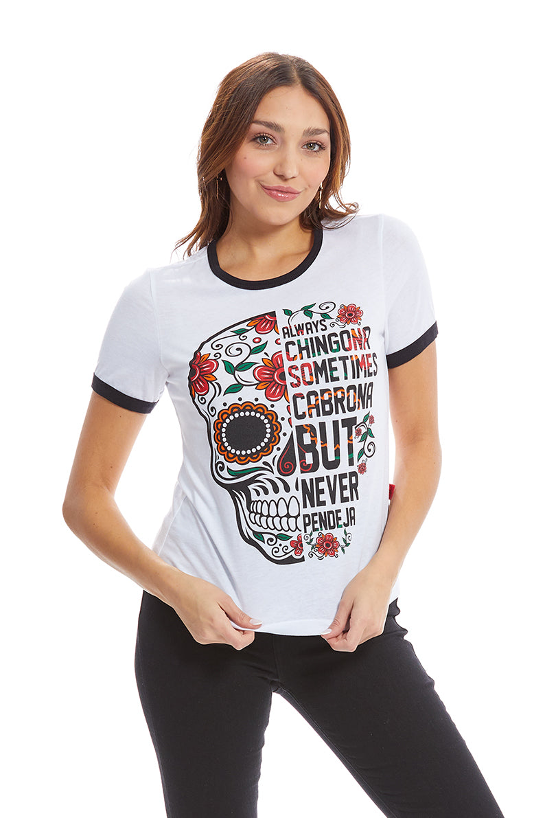 Playera CRANEO LETRAS (8116664008927)