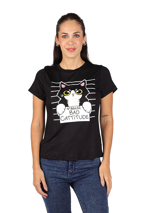 Playera Bad Cattitude (8072367243487)