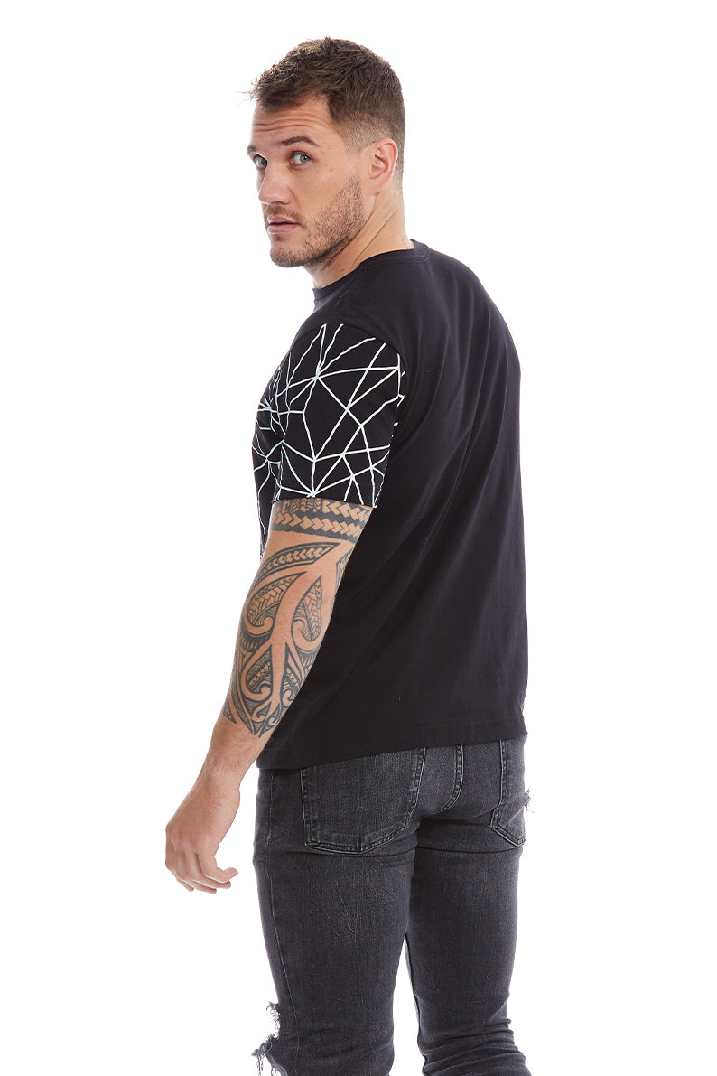 Playera GEOMETRICO MANGA (8104380367071)