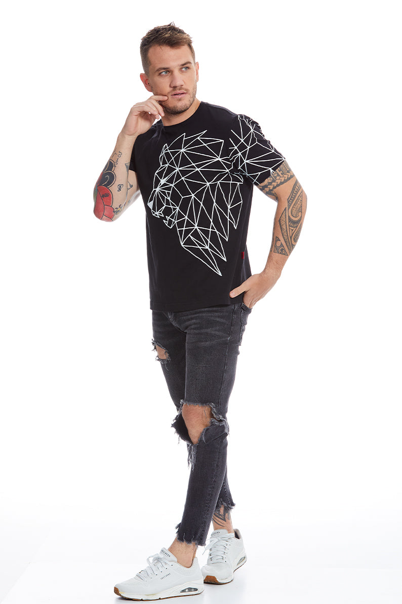 Playera GEOMETRICO MANGA (8104380367071)