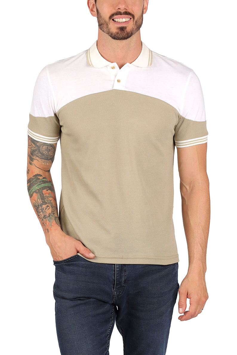 Playera Caballero CUELLO RAYAS (8617111617759)