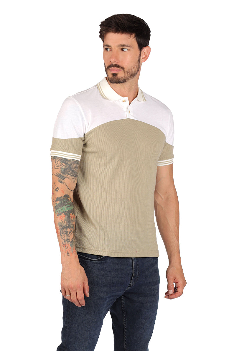 Playera Caballero CUELLO RAYAS (8617111617759)