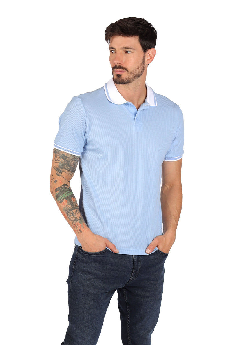 Polo Caballero Waffle AZU (8617094578399)