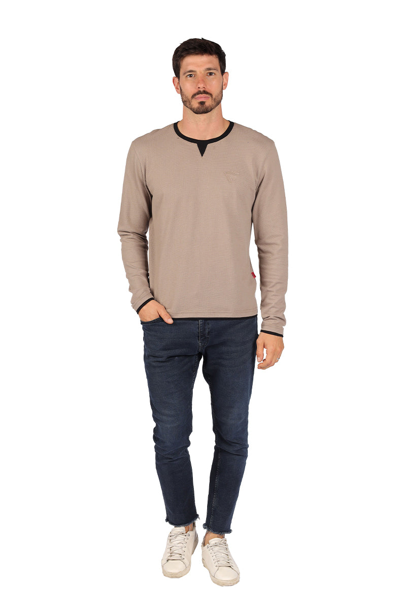 Playera Caballero ML / Doble cuello (8815282192607)