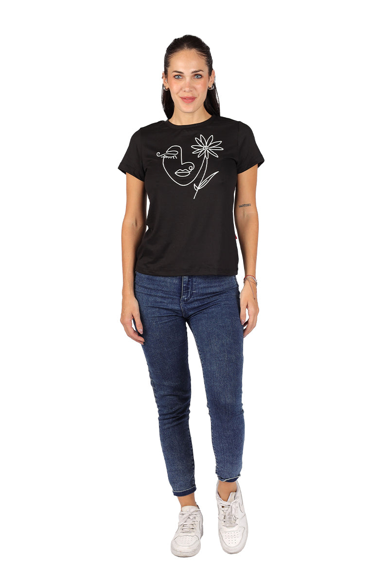 Playera dama Rostro (8759705632991)