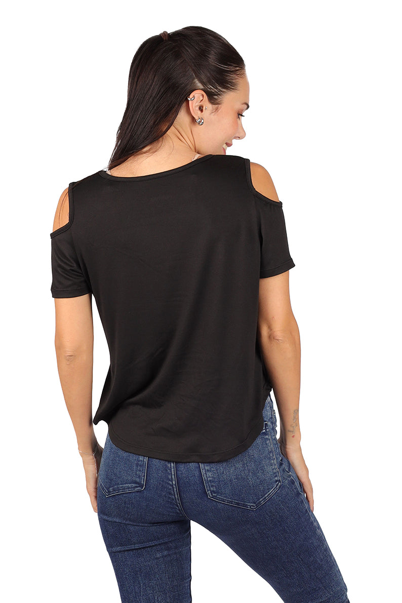 Playera Dama MC / Craneo Flores (8811381686495)