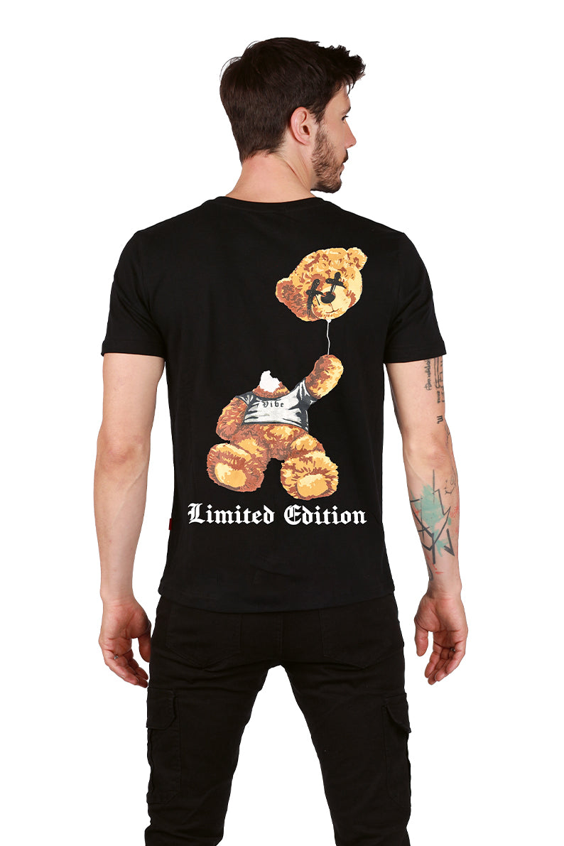 Playera Caballero MC / OSO GLOBO NEGRO (8969311486175)