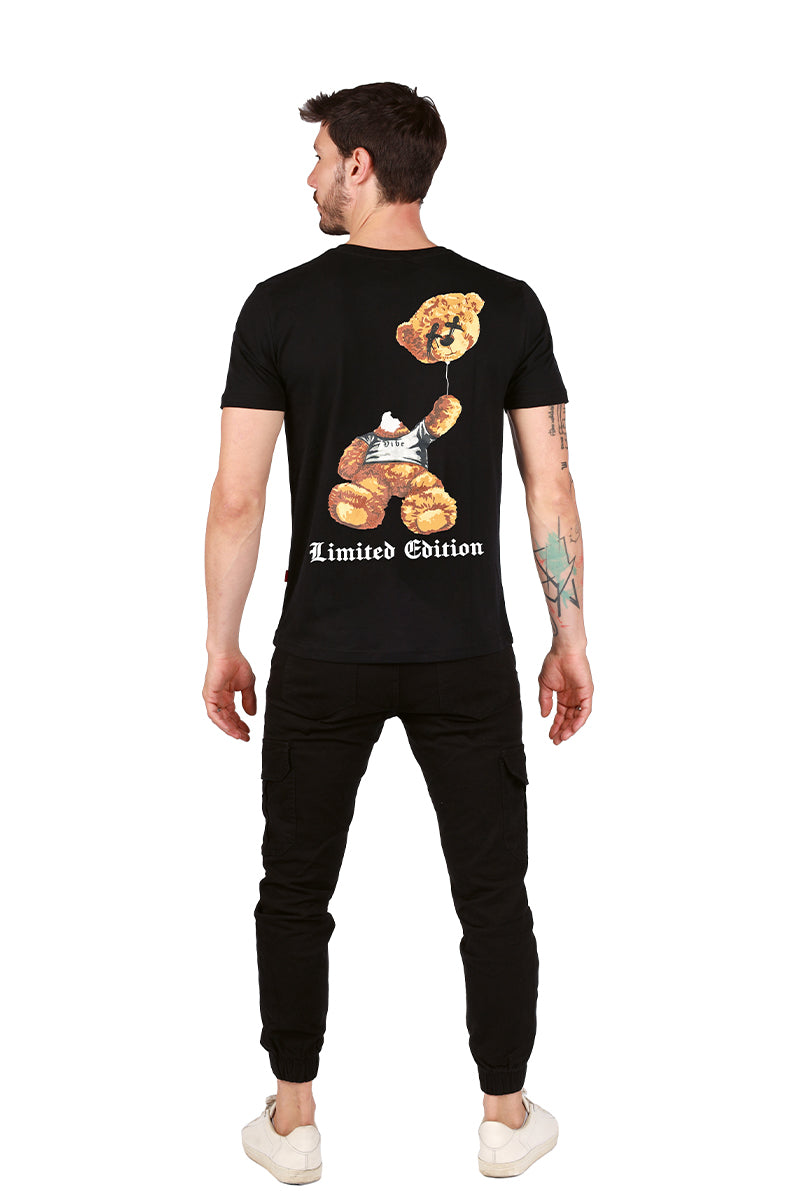 Playera Caballero MC / OSO GLOBO NEGRO (8969311486175)