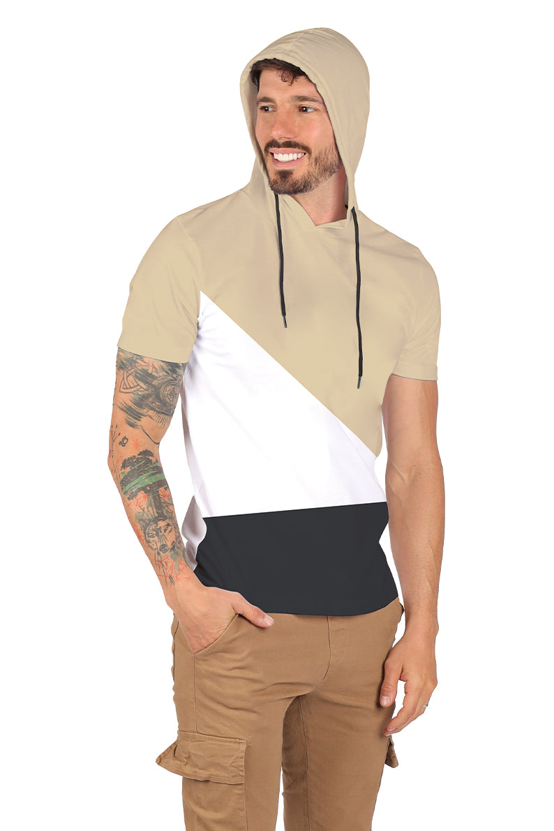 Playera Caballero MC / CAPUCHA CORTES (8923082653919)