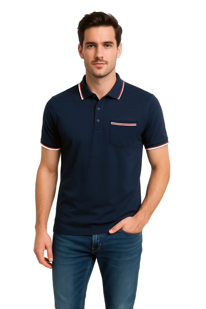 Playera Polo MC / PIPPING C MAR (9053632528607)