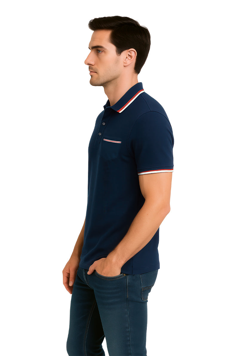 Playera Polo MC / PIPPING C MAR (9053632528607)