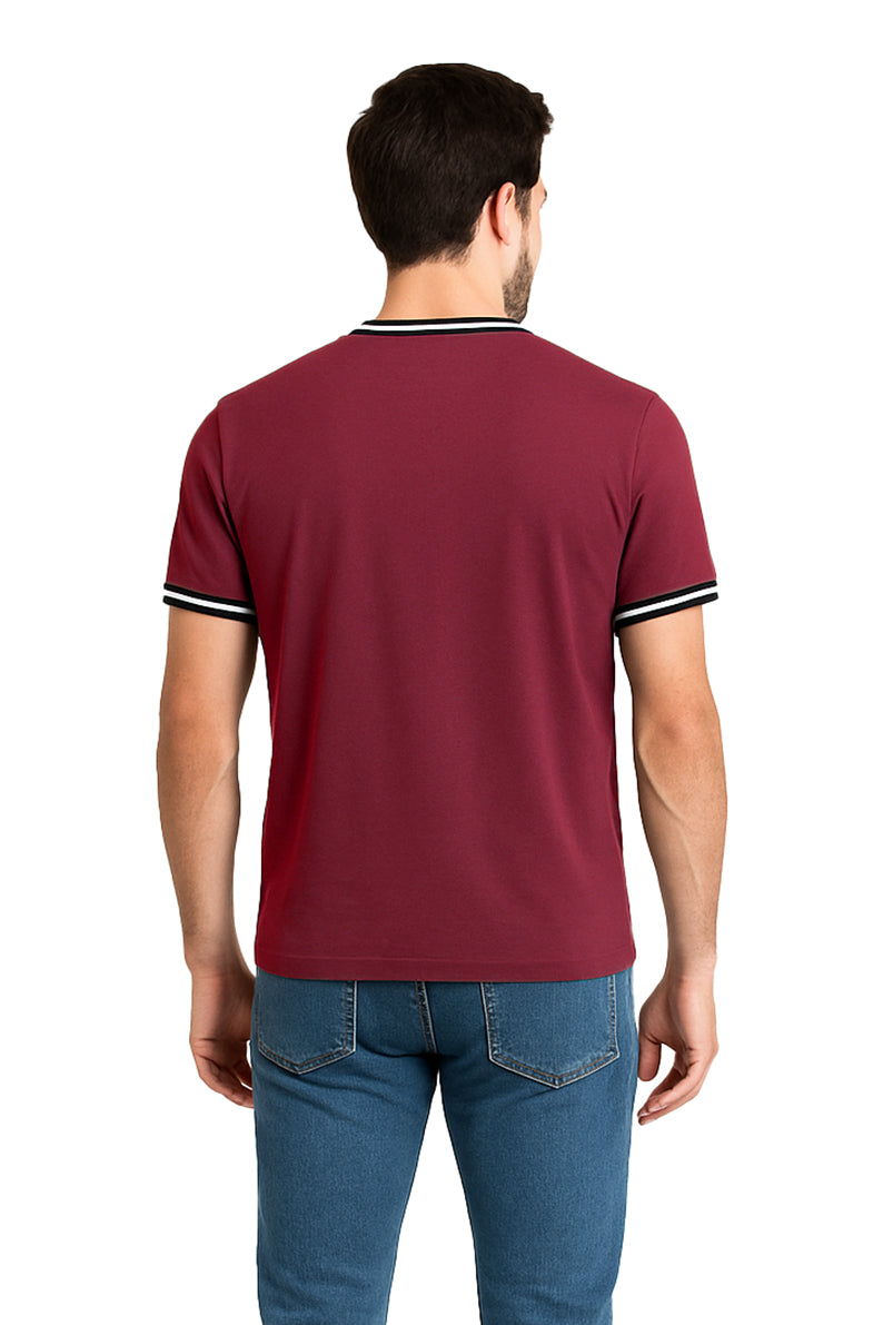 Playera Caballero MC / USA VINO (9109316927711)