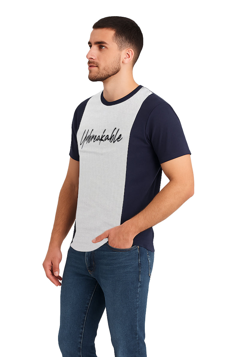 Playera Caballero MC / UNBREAKABLE GRISCLARO/MARINO (9104951640287)