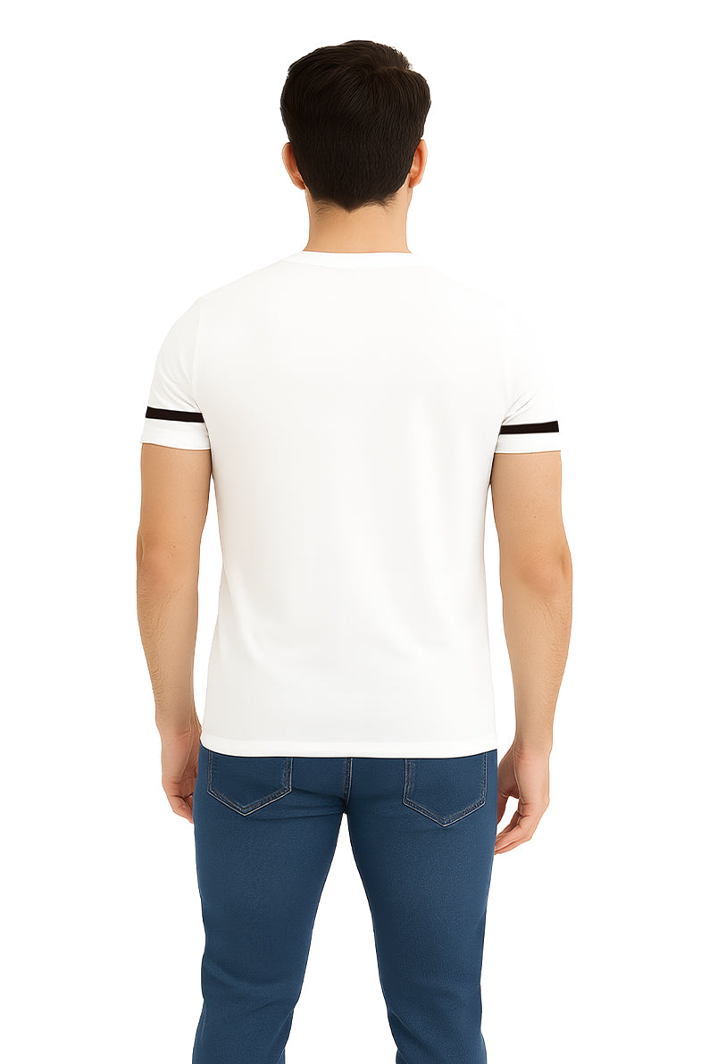 Playera Caballero MC / KING BLANCO/ROJO (9108063486175)