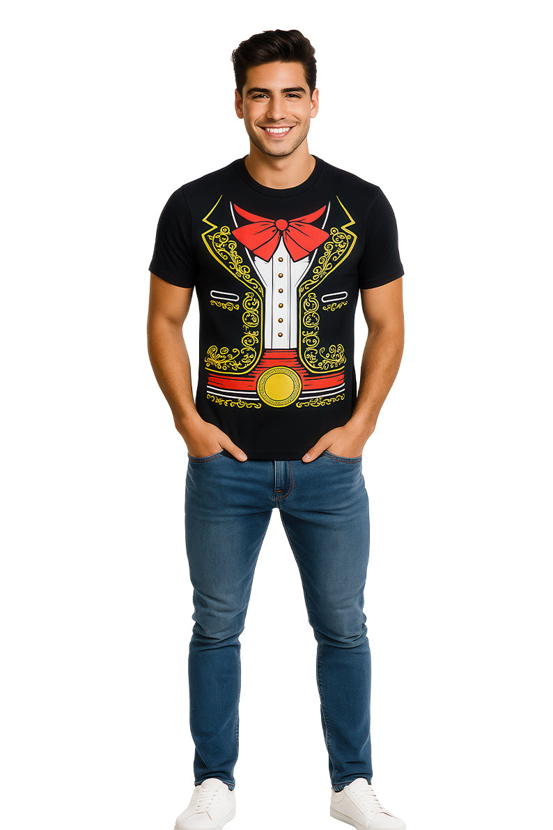 Playera Caballero MC / ROJO CINTURILLA NEGRO (9101219692767)