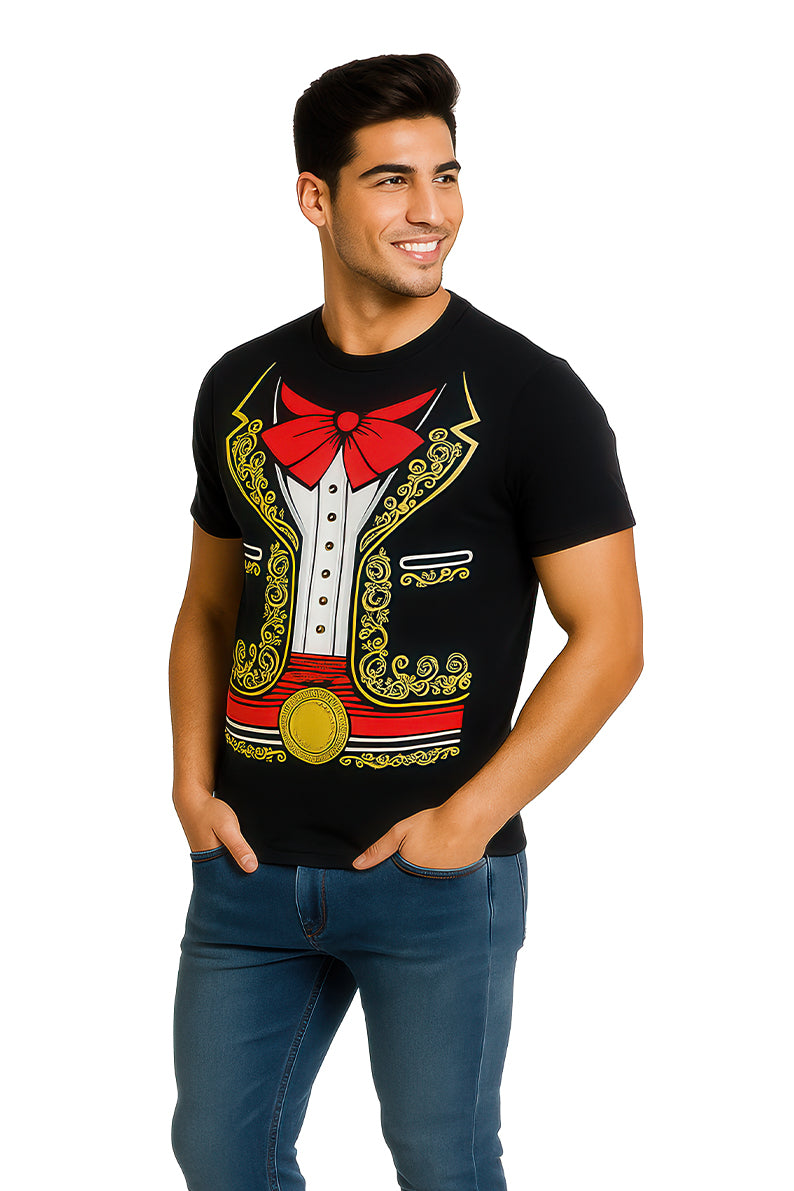 Playera Caballero MC / ROJO CINTURILLA NEGRO (9101219692767)