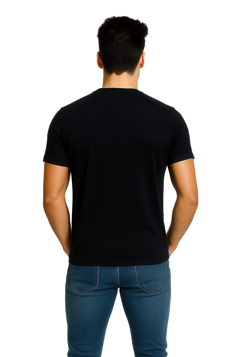 Playera Caballero MC / ROJO CINTURILLA NEGRO (9101219692767)