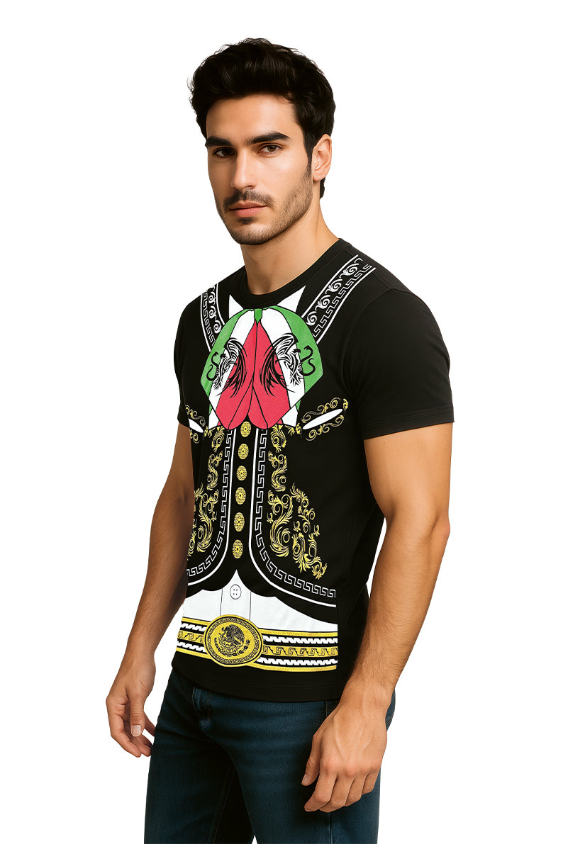 Playera Caballero MC / CINTURON AGUILA NEGRO (9096423932127)